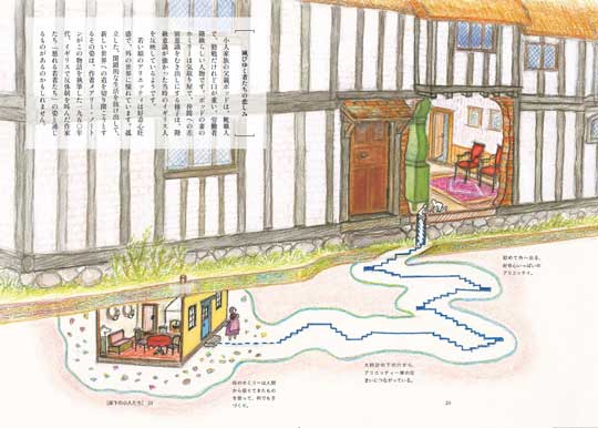児童文学の中の家 住まい 暮らし 想像 本 イラスト ファンタジー 童話 ハリーポッター