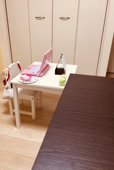 4歳の秘書さんのデスク