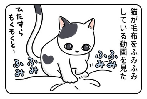 「猫のふみふみ、犬のほりほり」