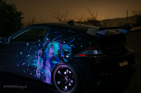 痛車 初音ミク CR-Z