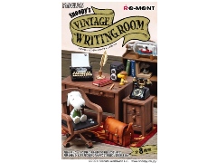 スヌーピーとクラシックな書斎がミニチュアフィギュアに