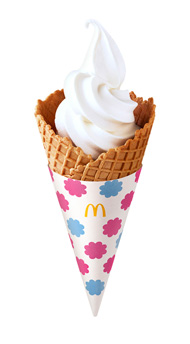 ワッフルコーン　プレーン　ミルキーパッケージ