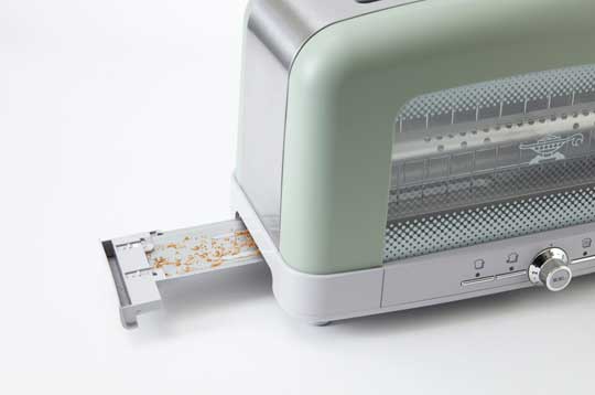 アラジン Aladdin グラファイト ポップアップトースター ガラス窓