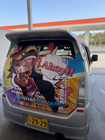 痛車 ホロライブ ワゴンR 宝鐘マリン