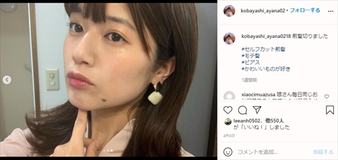 小林礼奈 流れ星 瀧上伸一郎 離婚 うつ ブログ