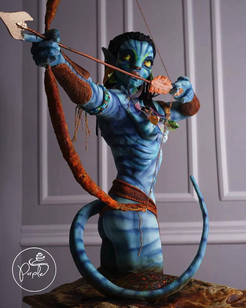 彫刻のようなケーキ