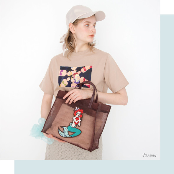 【完売品】リトルマーメイドアリエル姉妹トートバッグ＆ペットボトルホルダー＆ポーチ 完売品】リトルマーメイドアリエル姉妹トートバッグ＆ペット