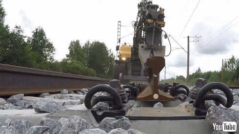 鉄道 海外 YouTube エストニア 保線 レール 交換