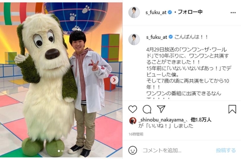 鈴木福 ワンワン 幼少期 いないいないばぁっ 現在