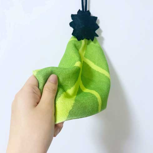 キャベツを食べるウニ タオル 自作 取り合い たばね