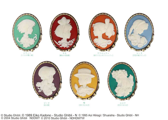 ジブリヒロインがアンティークなカメオに！ Donguri Closetから