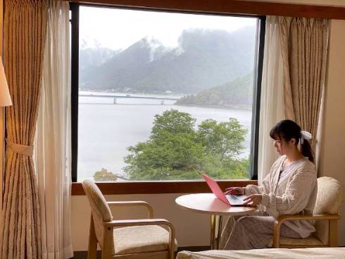 ホテルに連泊して仕事をすることも