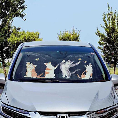 パンダの親子のお留守番パンシェード