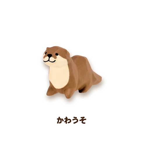 川崎誠二 木彫り 動物 カプセルトイ フィギュア Qualia