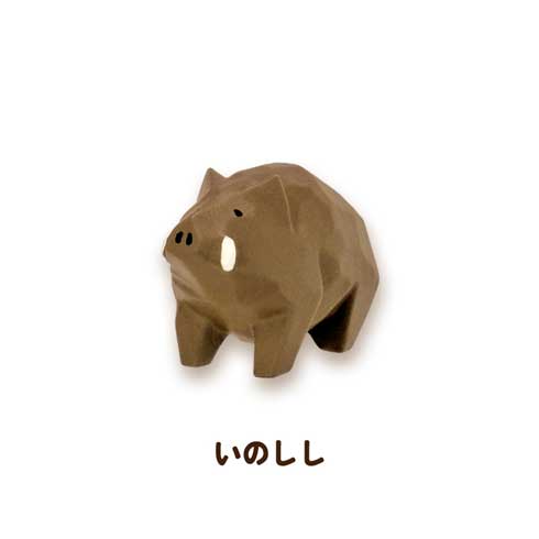 川崎誠二 木彫り 動物 カプセルトイ フィギュア Qualia