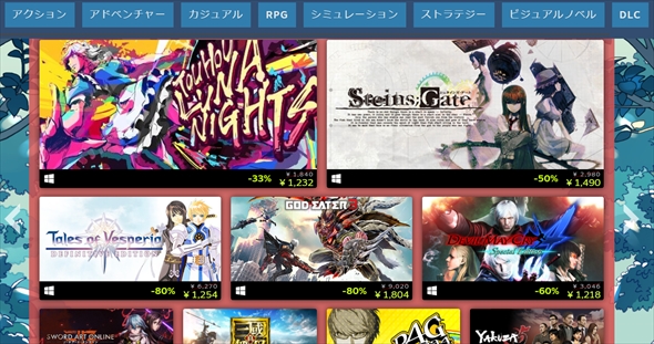 SteamのGWセール