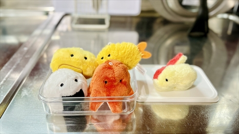 お弁当のぬいぐるみ