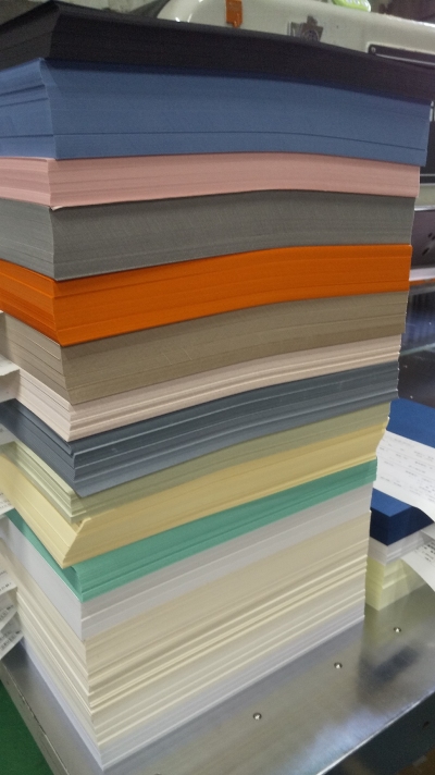 紙の見本帳ノート