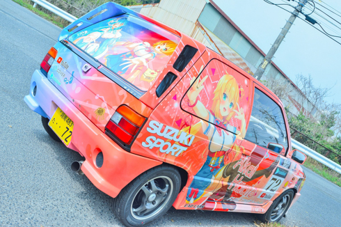 痛車 ホロライブ 赤井はあと 雪花ラミィ