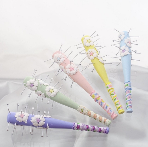釘バット 花柄 メルヘン