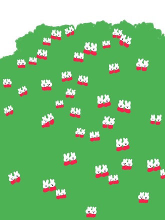 ミッフィーみたいなお花