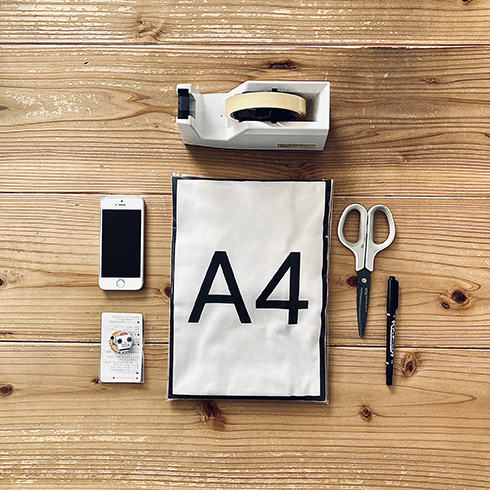 ちょうどA4サイズに畳めるTシャツ　着ても収納してもかわいいデザイン