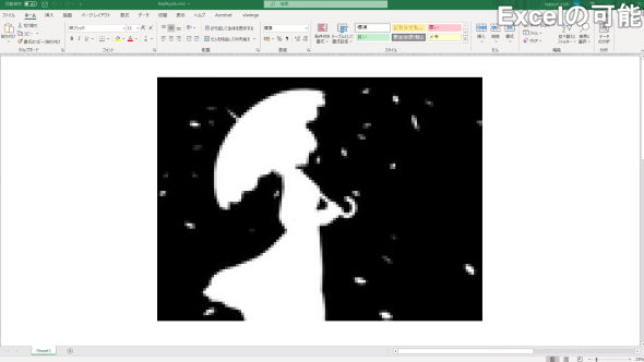 bad apple 東方 影絵 Excel アート プログラミング