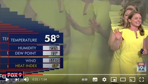 コレが『レクイエム』…か？　まじめな報道中にお天気キャスターが分身するアクシデントに笑いが止まらない