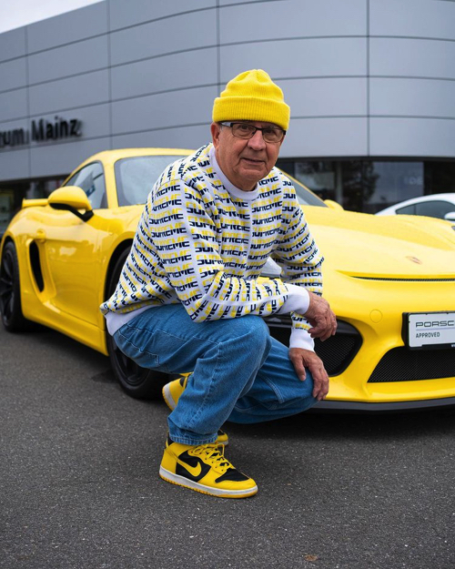 ストリートファッションがカッコいいおじいちゃん