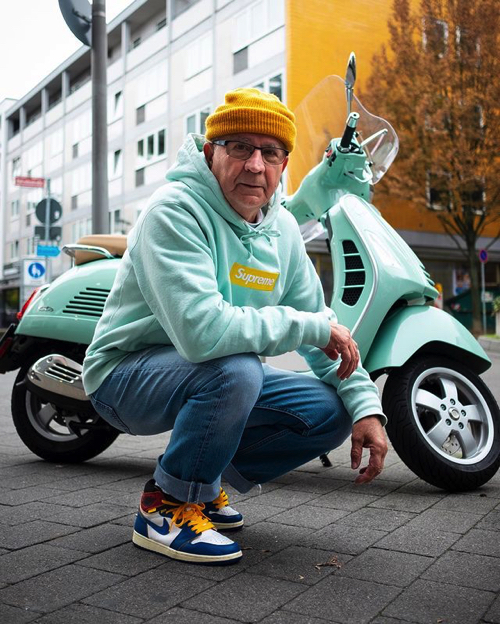 ストリートファッションがカッコいいおじいちゃん