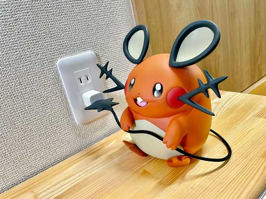 ポケモン 粘土 実寸大 デデンネ しっぽ iPhone 充電