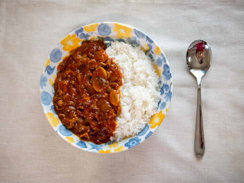 完成したハヤシライス