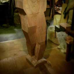 木彫り VRデバイス 三脚 彫刻 村田勇気 Murata Yuki