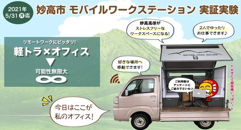 レンタカー 軽トラ ワーケーション