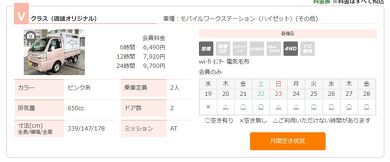 レンタカー 軽トラ ワーケーション