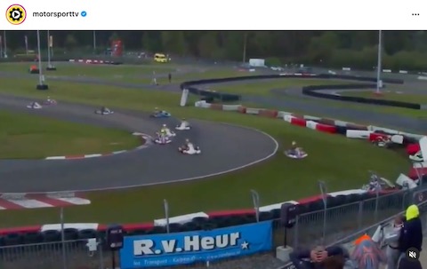 カート 欧州 選手権 15台 コースアウト 魔のコーナー