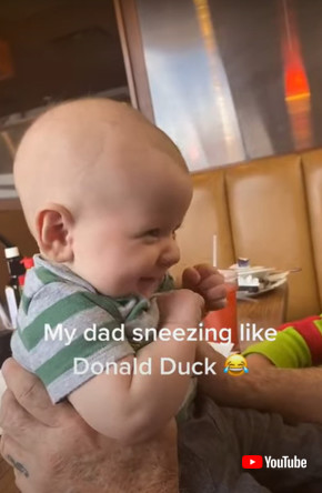 ドナルドおじいちゃんと赤ちゃん