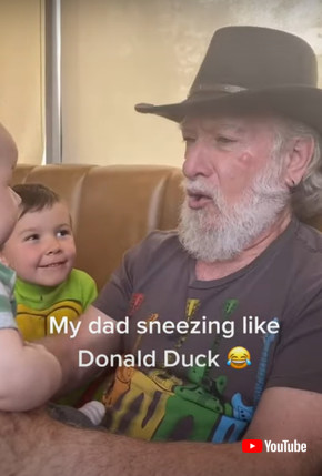 ドナルドおじいちゃんと赤ちゃん