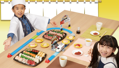 まさかのスシローと夢コラボぉぉ 回転すし運ぶプラレール「極み