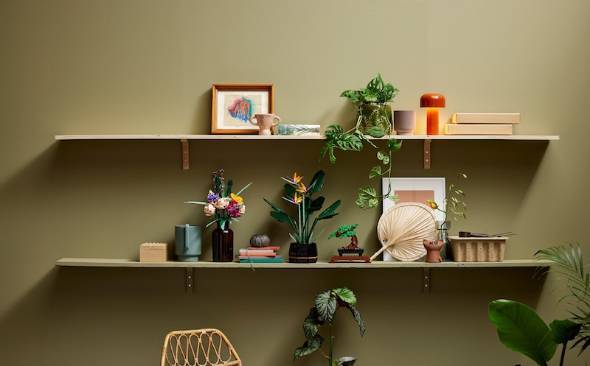 「レゴ　ストレリチア」を実際に飾ったイメージ