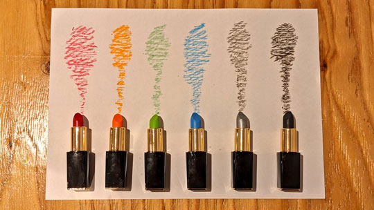 口紅 クレヨン ハンドメイド 画材 お絵かき