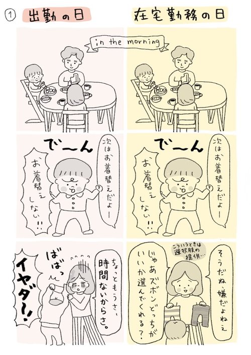 在宅と出勤の違い
