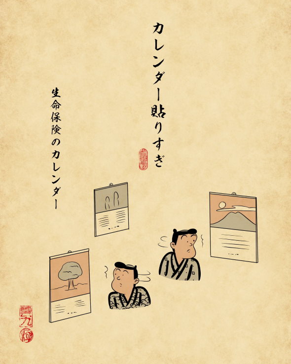 山田全自動 おばあちゃん家 あるある 浮世絵風