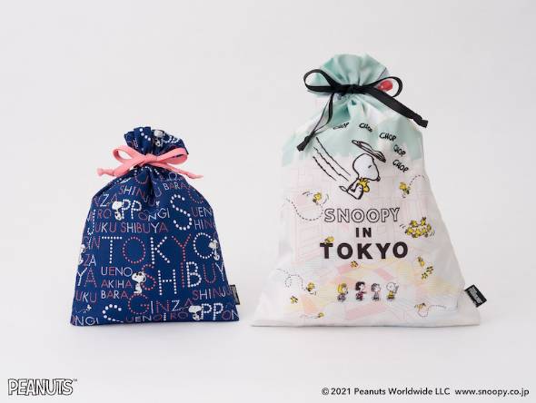 左）巾着M（1760円）、右）巾着L（2200円）