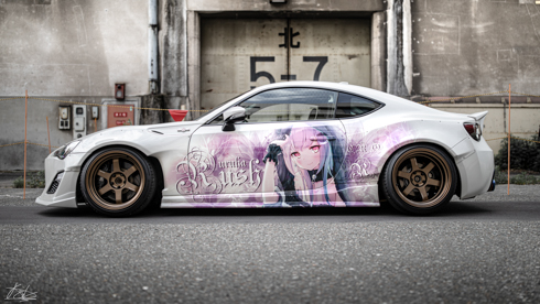 痛車 ホロライブ 潤羽るしあ トヨタ86