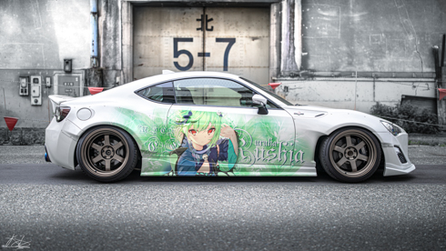 痛車 ホロライブ 潤羽るしあ トヨタ86