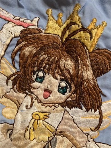 CCさくら刺しゅうスモック