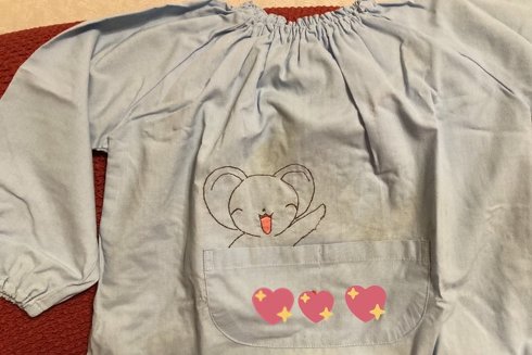 CCさくら刺しゅうスモック