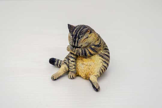 泣いてないもん 猫 フィギュア 粘土 めーちっさい