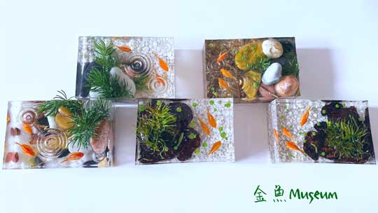 金魚 アクセサリー 雑貨 レジン 粘土 ハンドメイド 作品